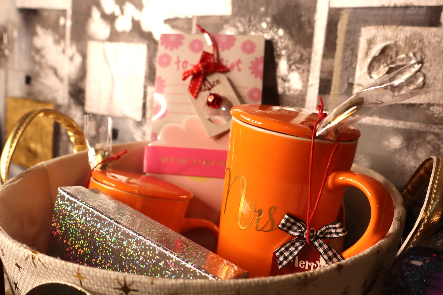 Cozy Duo Décor Gift Basket - She and Her edition