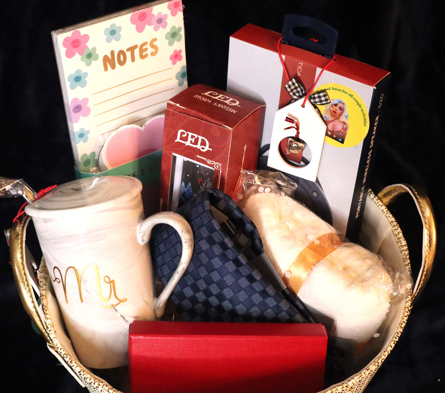 Cozy Duo Décor Gift Basket - Him & His Edition