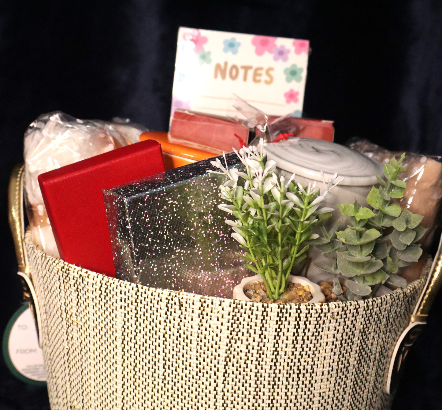 Cozy Holiday Office Décor Gift Basket
