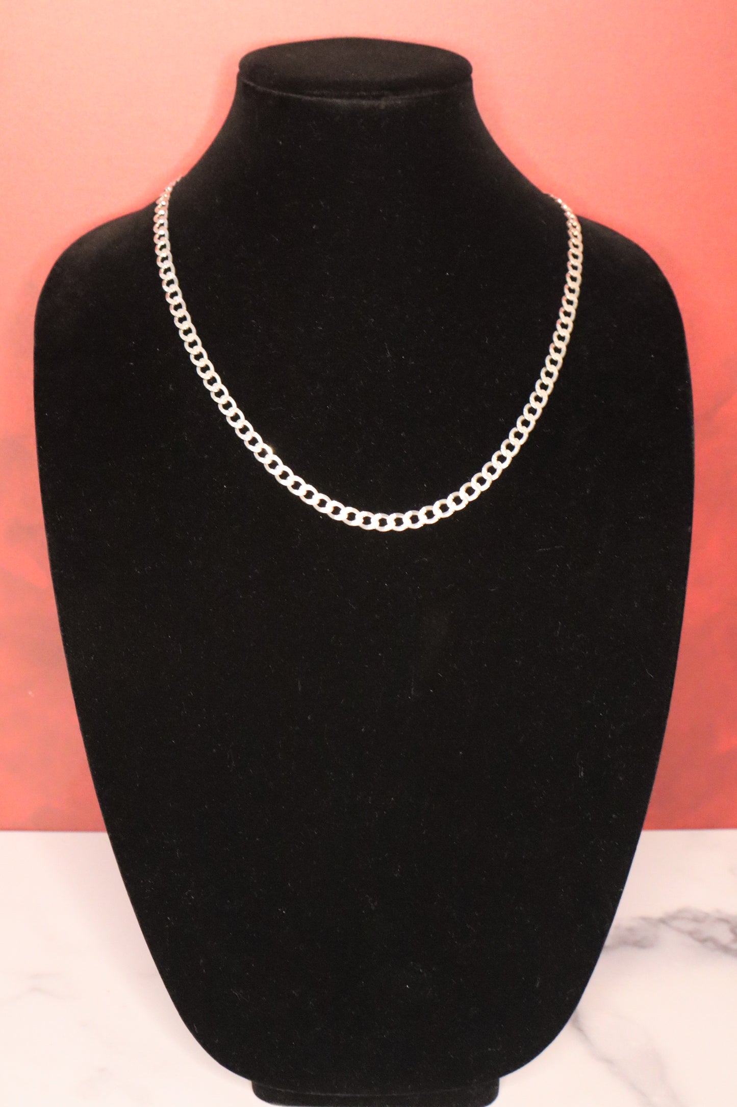 150 Gauge Silver Curb Chain – 24 inches