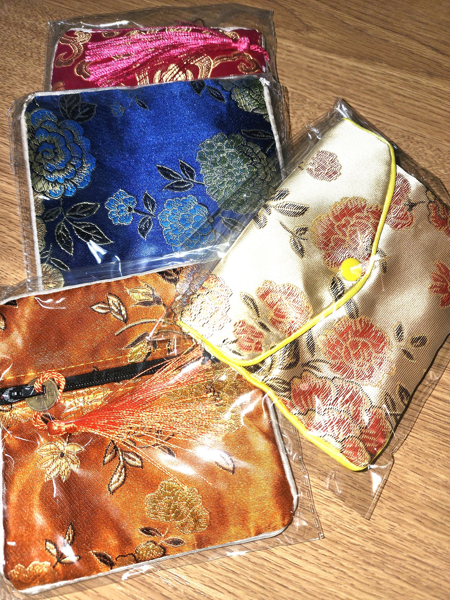 Chinese Brocade Satin Coin Purse