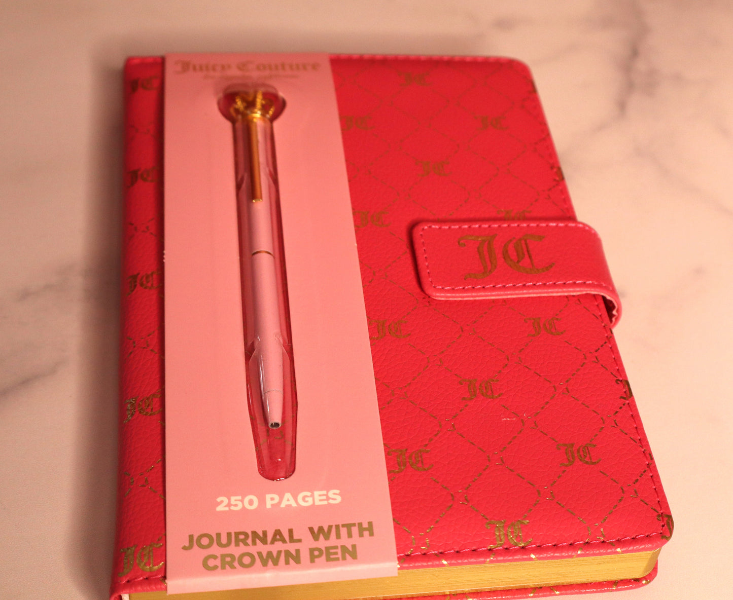 JC Journal with Crown Pen – 250 Pages | Luxe Gift Set