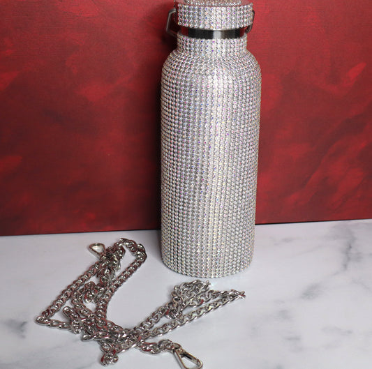 glittery water bottle