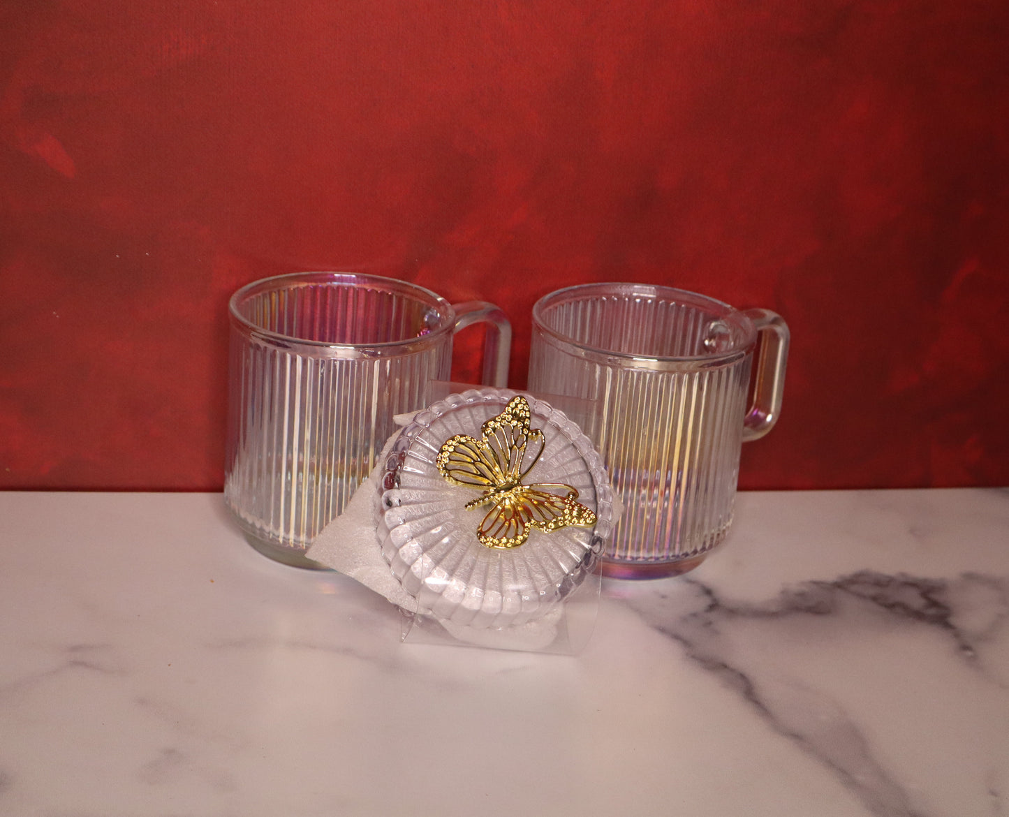 clear mug set-gift for him