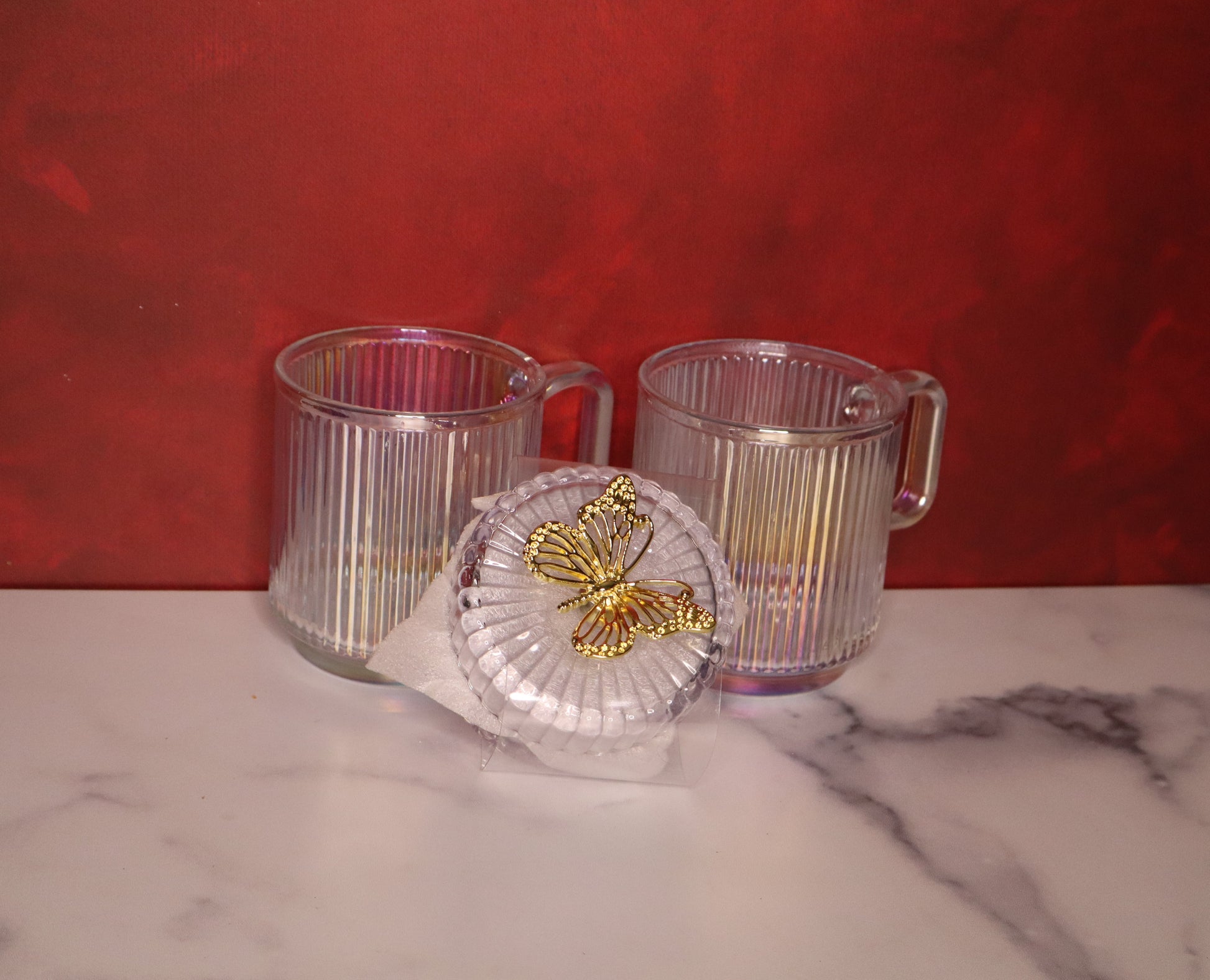 clear mug set-gift for him